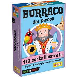 LISCIANI Ludoteca Burraco dei Bambini - 110 Carte Illustrate di Alta Qualità per Sviluppare Logica e Attenzione