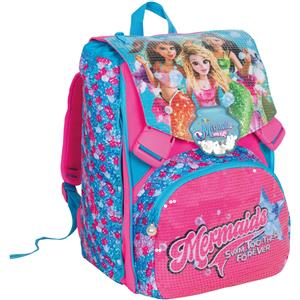 Seven Mermaid Magic Zaino Scuola Estensibile Sdoppiabile con Doppio Scomparto e Schienale Preformato per Bambina