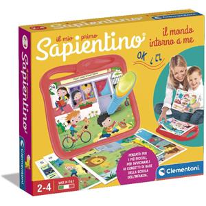 Clementoni Il Mio Primo Sapientino - Gioco Educativo Elettronico con Penna Interattiva e 24 Attività per Bambini 2-4 Anni