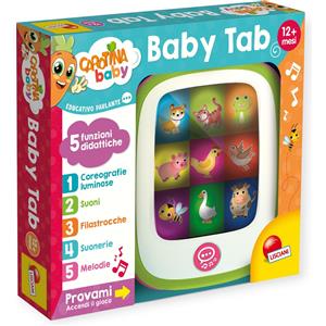 LISCIANI Carotina Baby Tab - Tablet Educativo Parlante con Musiche, Luci e Versi per Bambini