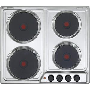 Delonghi Piano cottura elettrico 4 zone L 58 cm FFI 46 ER DE'LONGHI argento