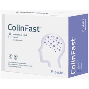 BIOISID ColinFast - Integratore Alimentare con Zinco, Acido Folico, Biotina e Vitamine del Gruppo B per Metabolismo Energetico e Memoria