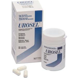 MAR-FARMA Urosel - Integratore per la prostata con Serenoa repens, licopene, selenio e zinco - 30 capsule
