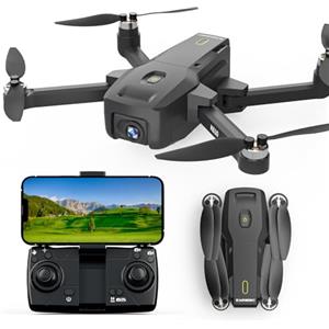 Karuisrc Drono GPS con Fotocamera 4k Professionale Adulti Principianti,Drone quadricottero Follow Me con Ritorno Automatico,Circle Fly Posizionamento del Flusso Ottico,Hover Automatico Modulaire Accu