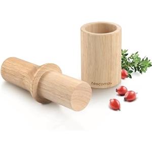 Tescoma 900875 Mortaio e pestello in legno ø 6 cm, Linea Online