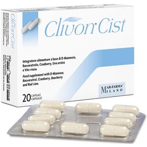 MAR-FARMA Clivon Cist - Integratore alimentare con D-mannosio, resveratrolo e estratti vegetali per il benessere delle vie urinarie - 20 Capsule