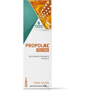 PromoPharma PropolAC Spray Naso - Dispositivo medico - Con acqua di mare ed estrato fluido di propoli - Spray nasale decongestionante - 15 ml