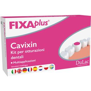 DULAC Cavixin Fixaplus Kit - Otturazioni Dentali Provvisorie, Dispositivo Medico Classe IIa, 2 Applicazioni