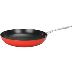 LAGUIOLE, Padella in Ghisa Leggera 28x5,5 cm Rossa - Eccellente ritenzione del calore, Antiaderente Resistente, Design ergonomico, Tutte le Fonti di Calore, Induzione, 100% Ghisa, 2,5 L, Rosso