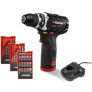PARKSIDE Trapano avvitatore a batteria PBSPA 12 A1, accessori inclusi