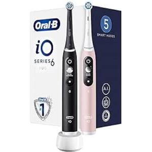 Oral-B Electric toothbrush iO6 Series Duo Pack Black/Pink Sand Extra Handle 2 pz