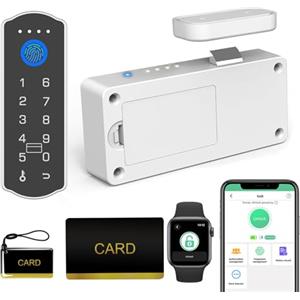 eLinkSmart Smart Cabinet Lock with Wireless Remote Control eLinkSmart Fingerprint Passcode RFID NFC Blocco di sicurezza per bambini con APP Serratura per armadietto per liquori cassetti armadietti armadietti