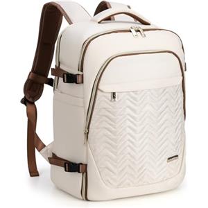 Lekespring Zaino da Viaggio Aereo Bagaglio a Mano 35L,Zaino Uomo Donna con Organizer Valigie 6 Pezzi Set, Borse da Cabina per Easyjet 45x36x20, Zaini Porta PC per Scuola Casual Lavoro Ufficio,Grigio