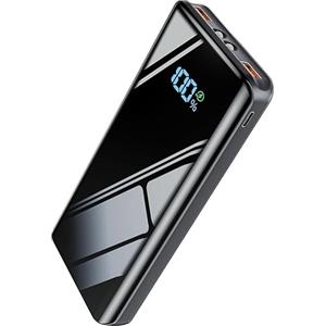 Debopo Power Bank 20000mAh, 22.5W Powerbank Ricarica Rapida, USB C Caricatore Portatile con LED Display Digitale, Batteria Esterna per iPhone 17 16 15 14 13 Pro Max Mini Plus iPad Samsung Xiaomi etc