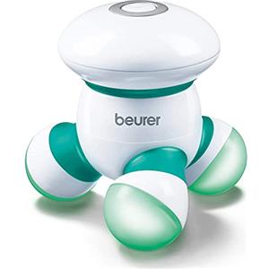 Beurer MG 16 Mini Dispositivo per Massaggio Ergonomico portatile, funzionamento a batteria, colore: Verde - delicato massaggio vibrante, ideale per schiena, collo, braccia e gambe