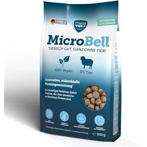 marsavet+ Marsavet Cibo Vegano Secco MicroBell - 900 g. Crocchette monoproteiche per cani con proteine microbiche, adatto per vegetariani, persone allergiche e cani sensibili, senza glutine e cereali.