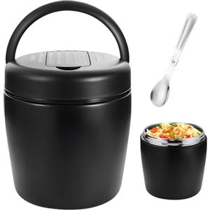 PORFOYO Scatola termica per alimento caldo, contenitori isolati per pranzo, thermos 1,5 l, con cucchiaio