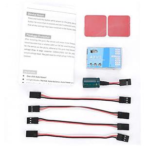 Fictory RC Flight Controller Stabilizzatore, Stabilizzatore Controller di Volo RC, F50A Sistema di stabilizzazione del controllore di volo A3 V2 giroscopico a 3 assi per aereo ad ala fissa RC