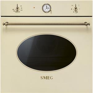 Smeg SF68C1PO - Forno Elettrico da Incasso Ventilato 70 Litri Colore Panna Classe A con Grill