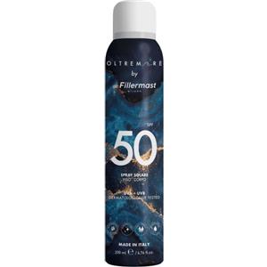 Dr. Fillermast Spray Solare Viso e Corpo SPF 50 - 200 ml, Trasparente, Resistente all'Acqua, Dermatologicamente Testato