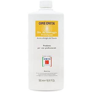 OMEOVITA | Olio Massaggio Arnica e Artiglio del Diavolo, Fase di Massaggio, Pelli Delicate, Ideale Per Piccoli Traumi, Contusioni, Articolazioni Dolenti, 500 ml