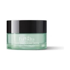 Euphidra Maxi Idratazione Crema Ricca 50ml - Crema Nutriente con Pantenolo, Trealosio e Vitamina E per Pelle Secca