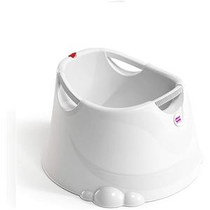OKBABY Oplà Vaschetta Ampia e Versatile per Bagnetto Neonato, Seduta Ergonomica, 12-36 Mesi (fino a 25 kg), Bianco