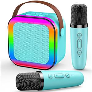 Dislocati Microfono Bambini, Regalo Natale 2025 Giochi Bambini 3-12 Anni Karaoke con Microfono Regali Bambini 3-12 Anni Microfono Wireless Giochi per Bambini Microfoni Karaoke Bambini