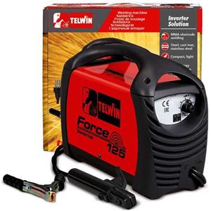 Telwin Force 125 - Saldatrice Inverter (MMA) + Valigetta, corrente continua (DC)