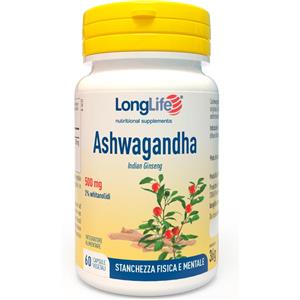 Longlife Ashwagandha Integratore Alimentare, 60 Capsule