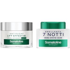 Somatoline Cofanetto Rituale Notte - Crema Snellente 7 Notti 250 ml Crema Levigante Lift Effect 4D 50 ml