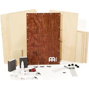 Meinl Percussion Deluxe Cajon Kit - Drum Box Grande Fai da Te - Include arnesi - Superficie di Suono in Radica (DMYO-CAJ-BU)