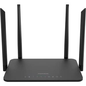 Thomson Router THWR 1200 Dual Band Gigabit Router WiFi 5 WLAN fino a 1200 Mbps, 2.4 GHz e 5 GHz, 4 antenne, connessione modem WAN, porta LAN, USB 2.0, bianco, THWR1200