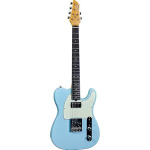 EKO GUITARS - Tero V-NOS Daphne Blue, Chitarra Elettrica della Serie Original V-NOS, Corpo in Pawlonia, Manico in American Rock Maple, Tastiera 22 Tasti in Resina Eko WPC, Colore Daphne Blue