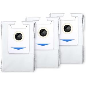 ECOVACS 3 sacchetti per aspirapolvere e mob combo DEEBOT X2 OMNI/X2 OMNI COMBO/X2 OMNI COMPLETE/T30S/T30S Combo Robot Aspirapolvere e Mob Combo, Bianco