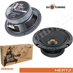 HERTZ SV 165.1 - Coppia di Altoparlanti Midrange 165mm 400W con Bobina in Rame Doppio Strato