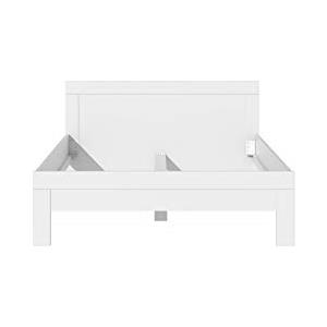 Forte Snow Letto, superficie di riposo 140 x 200 cm, in legno, bianco, 145,6 x 80,8 x 204,8 cm
