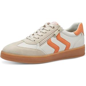 Marco Tozzi Sneaker da Donna Piatte con Lacci per Il Tempo Libero, Cream Comb, 37 EU