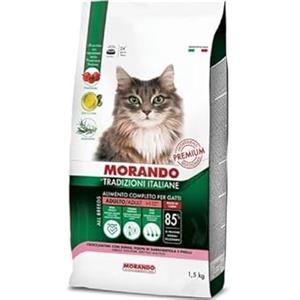 Morando Tradizioni Italiane crocchette gatto con Suino, polpa di Barbabietola e Piselli 1,5 Kg
