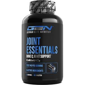 GEN GERMAN ELITE NUTRITION Joint Essentials - Integratore per le articolazioni con Collavant® N2 collagene di tipo II - Glucosamina + Condroitina + MSM + Acido ialuronico + Vitamina C + Cissus + Incenso - 180 compresse