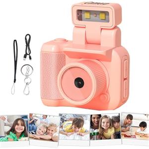 Genérico Piccola macchina fotografica vintage fotocamera digitale - Videocamera istantanea vintage 1080p | registratore multifunzionale videocamera vintage compatta portatile per Vlogging