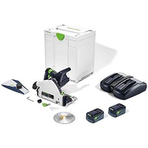 Festool Sega ad Affondamento a Batteria TSC 55 5,0 KEBI-Plus/XL con KickbackStop e Tagli Precisi fino a 55 mm