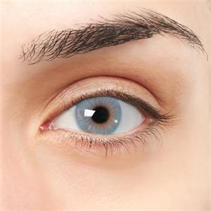 Lentes de Contacto VIP Zafiro VIP Lenti a contatto colorate azzurre design super realistico 2 pezzi Annuali + kit con astuccio, pinzette e ventosa in silicone