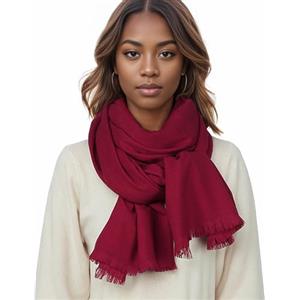 PIOYMEYA Sciarpa Scialle Donna Invernale Stola Vin Rosso Sciarpe Foulard Pashmina Elegante Cerimonia