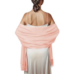 PIOYMEYA Sciarpa Stola Rosa Donna Invernale Scialle Sciarpe Elegante Cerimonia Foulard Pashmina