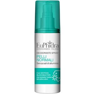 Euphidra Deodorante Spray 100ml per Pelli Normali con Blockbacter - Fragranza Agrumata, Senza Sali di Alluminio