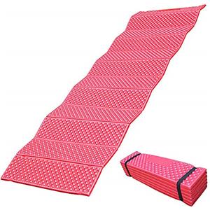Lixada 190x57cm Tappetino da Campeggio in Schiuma Ultraleggero Cuscinetto Imbottito Materasso da Esterno Pieghevole per la Spiaggia Tenda Picnic