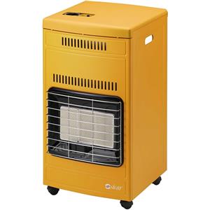 Sicar Stufa GPL Euro 90 - 4200 W, Gialla, Regolazione Potenza a Tre Livelli, Verniciatura Antigraffio