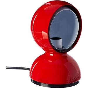 Artemide Eclisse Lampada da Tavolo Rosso - Design Vico Magistretti in Acciaio e Tecnopolimero