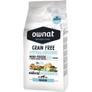 Ownat Dog Crocchette Ipoallergeniche Grain Free con Salmone - 12 Kg, Alimento Completo per Cani di Tutte le Razze